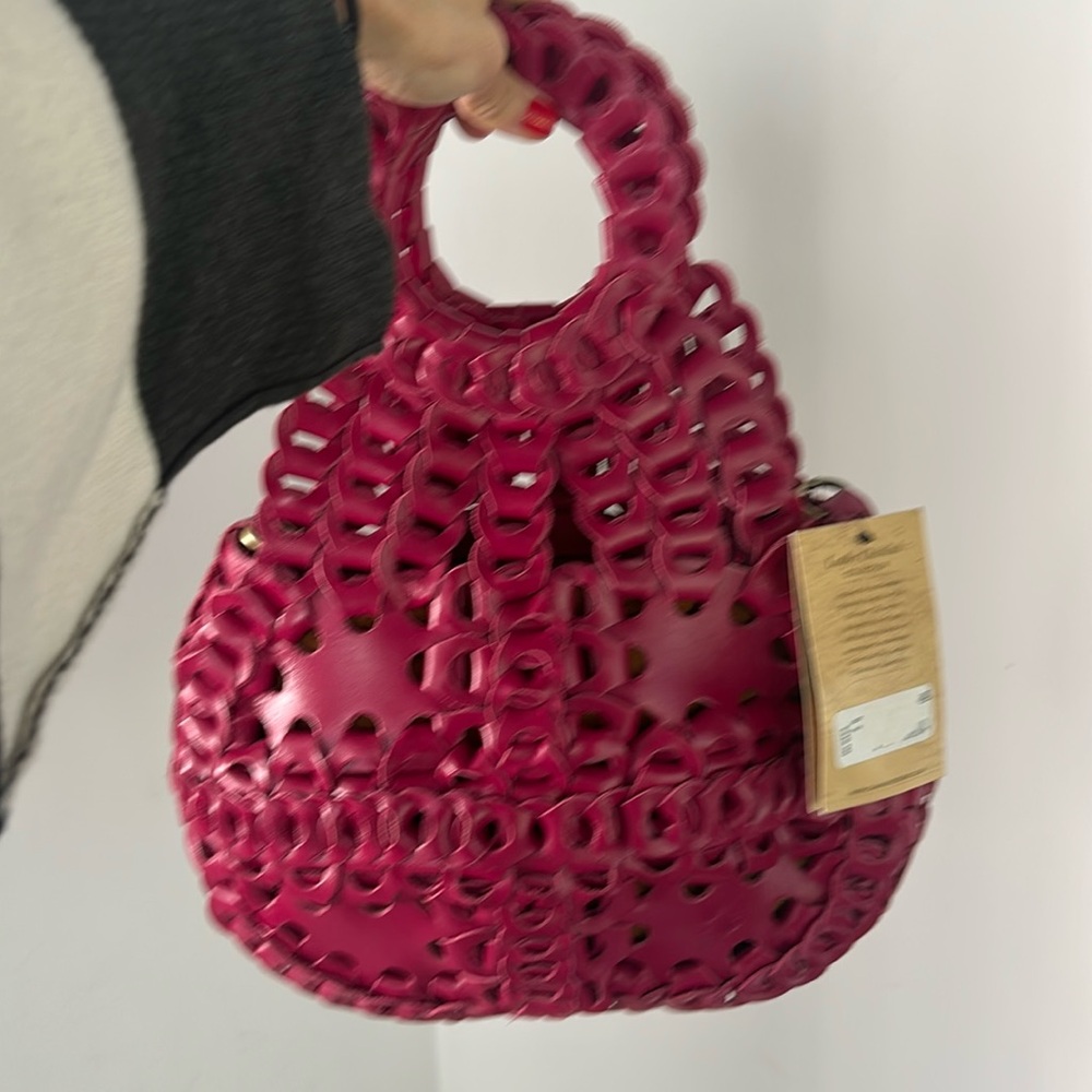 Patricia Nash Ticci Leather Chainlink Bag